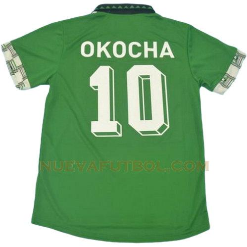 segunda camiseta okocha 10 nigeria 1994 hombre