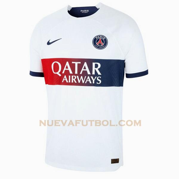 segunda camiseta paris saint germain 2023 2024 blanco hombre