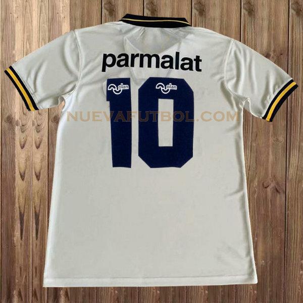 segunda camiseta parmalat 10 boca juniors 1994-1995 blanco hombre
