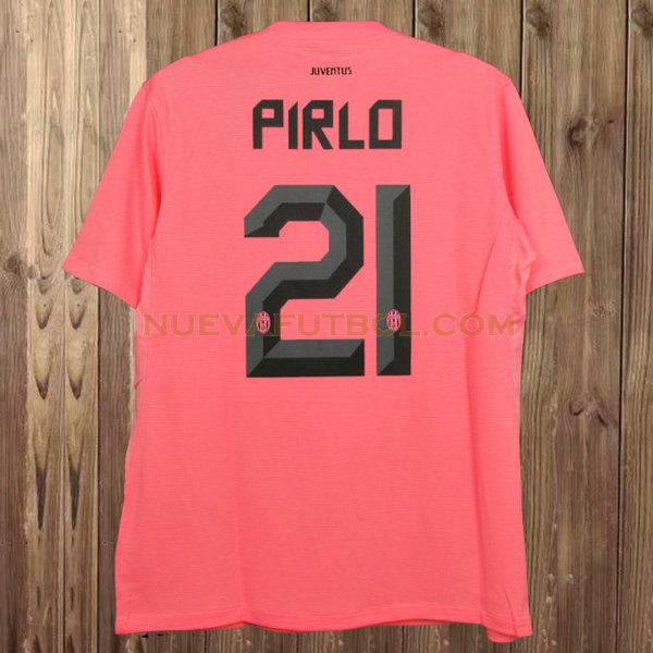 segunda camiseta pirlo 21 juventus 2011-2012 rosa hombre