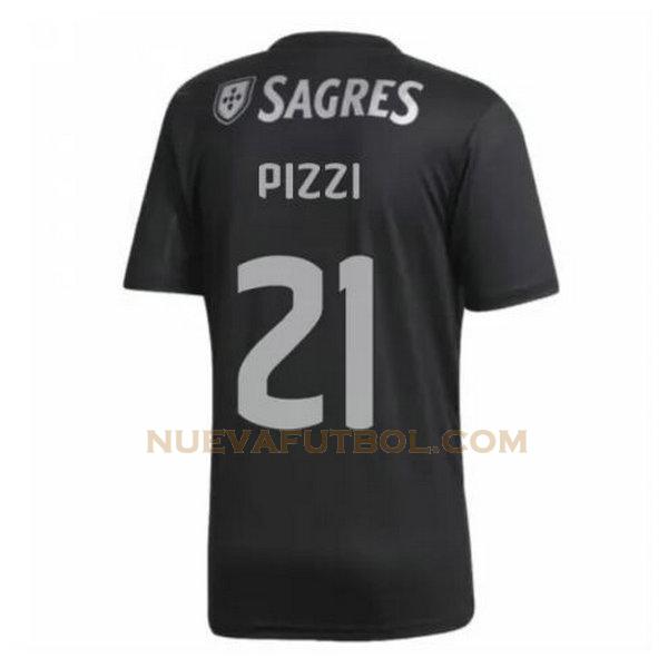 segunda camiseta pizzi 21 benfica 2020-2021 negro hombre