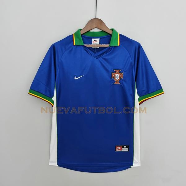 segunda camiseta portugal 1998 azul hombre