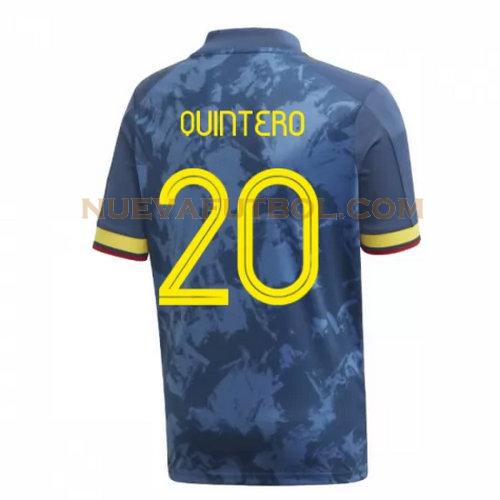 segunda camiseta quintero 20 colombia 2020 hombre