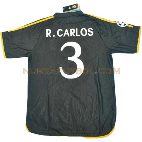 segunda camiseta r.carlos 3 real madrid 1999-2000 hombre