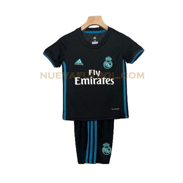 segunda camiseta real madrid 2017 2018 negro niño