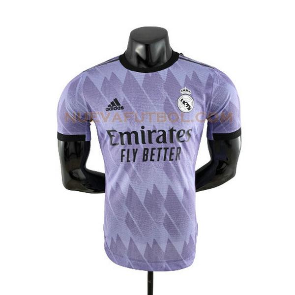 segunda camiseta real madrid player 2022 2023 purple hombre