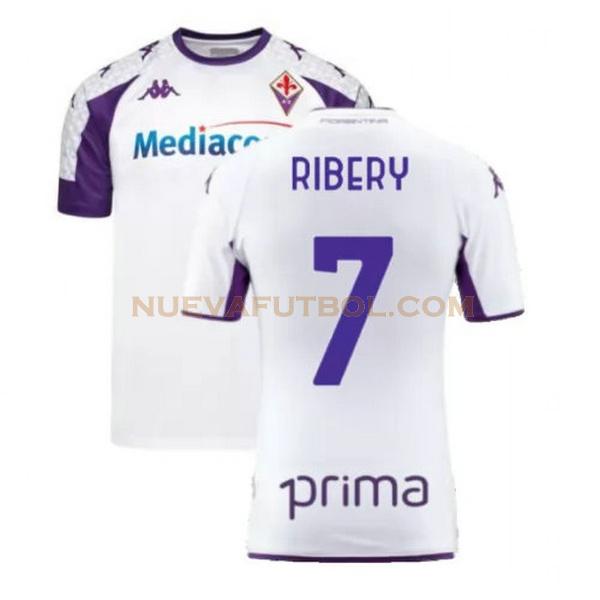 segunda camiseta ribery 7 fiorentina 2021 2022 blanco hombre