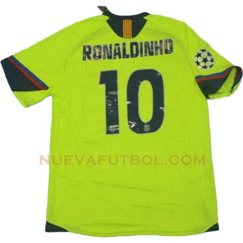segunda camiseta ronaldinho 10 barcelona lfp 2005-2006 hombre