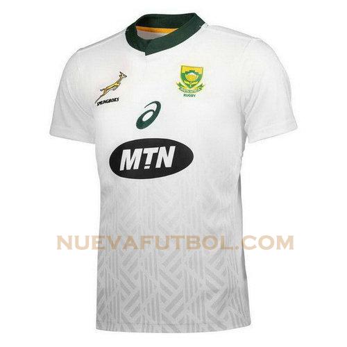 segunda camiseta rugby sudáfrica 2018 blanco hombre