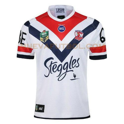 segunda camiseta rugby sydney roosters 2018 blanco hombre