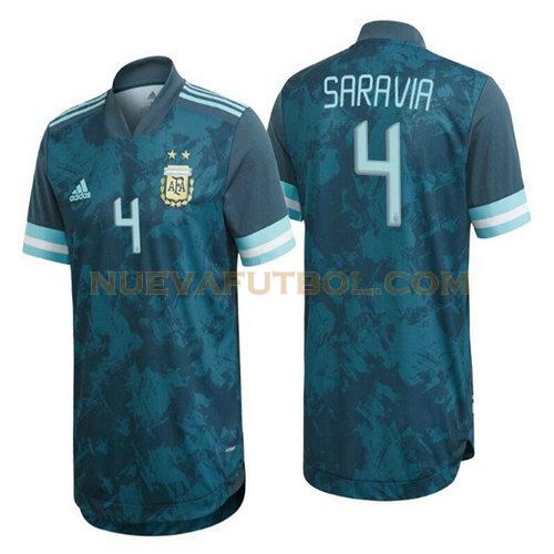 segunda camiseta saravia 4 argentina 2020 hombre