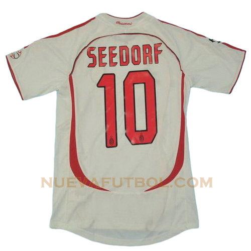 segunda camiseta seedorf 10 ac milan 2006-2007 hombre