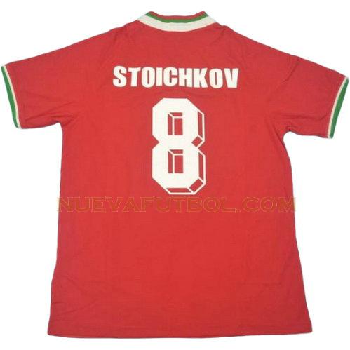 segunda camiseta stoichkov 8 bulgaria copa mundial 1994 hombre