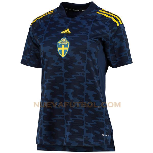 segunda camiseta suecia euro 2022 navy mujer