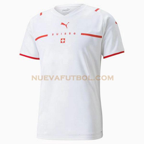 segunda camiseta suiza 2021 2022 blanco hombre