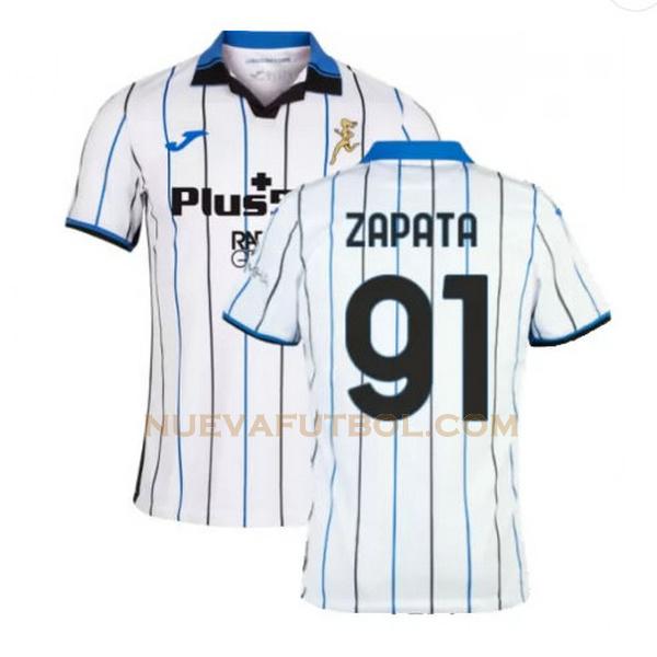 segunda camiseta zapata 91 atalanta bc 2021 2022 blanco hombre