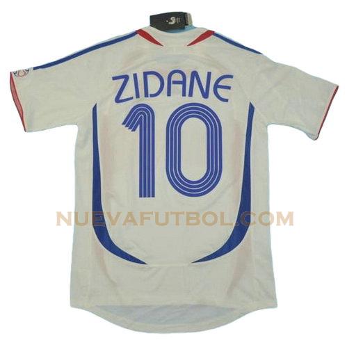 segunda camiseta zidane 10 francia copa mundial 2006 hombre