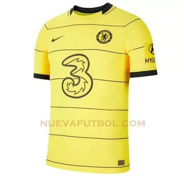 segunda equipacion camiseta chelsea 2021 2022 amarillo hombre