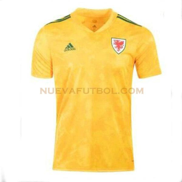 segunda equipacion camiseta gales 2021 2022 amarillo hombre