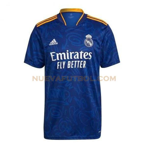segunda equipacion camiseta real madrid 2021 2022 azul hombre