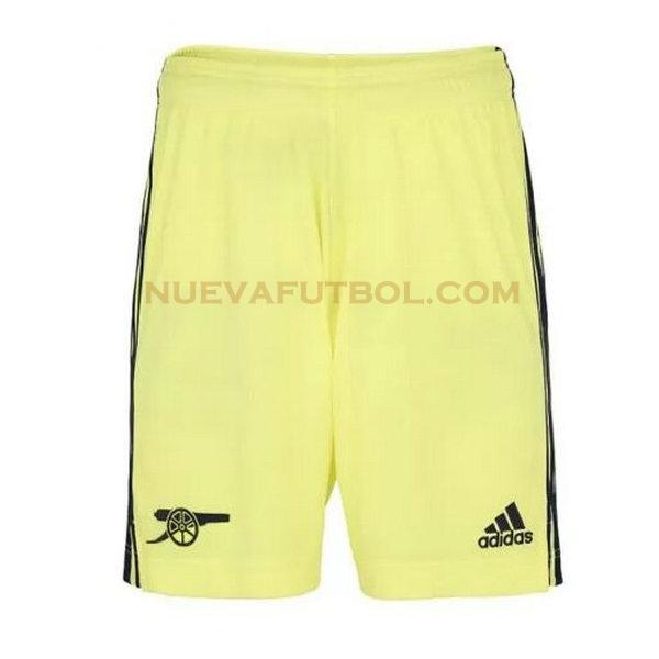 segunda pantalones cortos arsenal 2021 2022 amarillo hombre