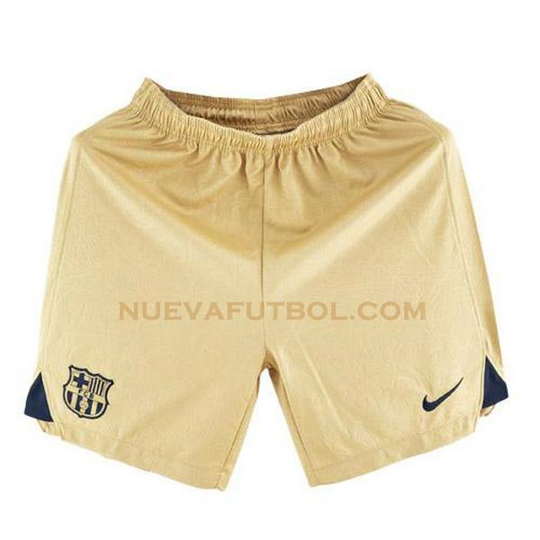 segunda pantalones cortos barcelona 2022 2023 amarillo hombre
