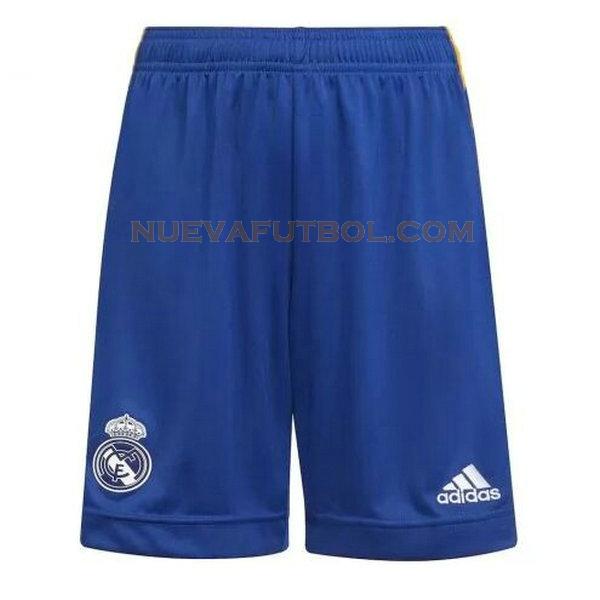 segunda pantalones cortos real madrid 2021 2022 azul hombre