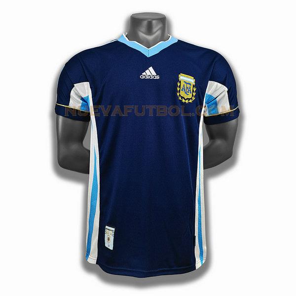 segunda player camiseta argentina 1998 azul hombre