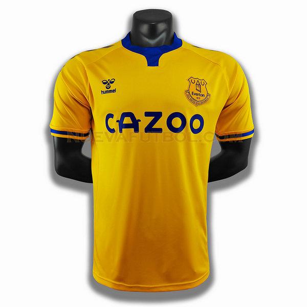 segunda player camiseta everton 2020-2021 amarillo hombre