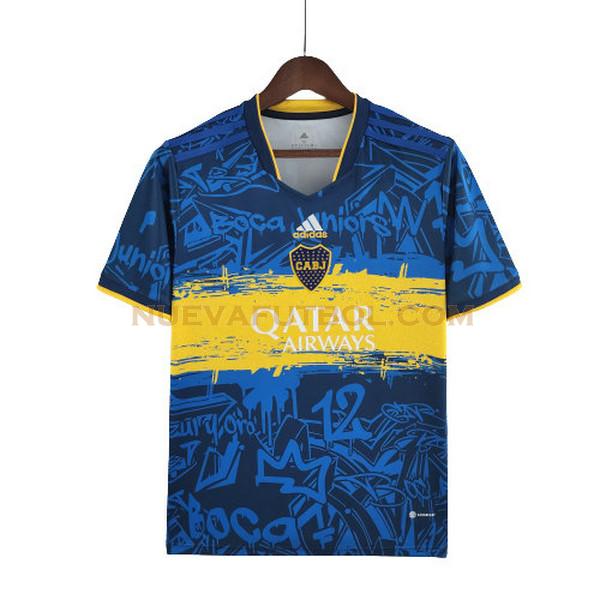 special edition camiseta boca juniors 2022 2023 azul amarillo hombre
