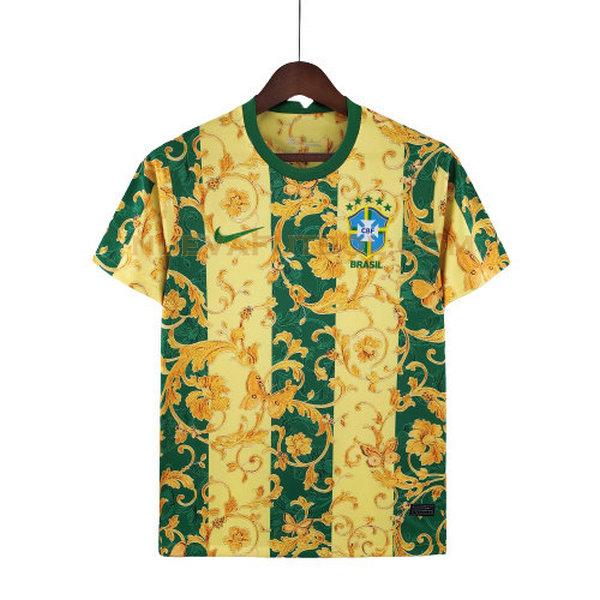 special edition camiseta brasil 2022 amarillo verde hombre