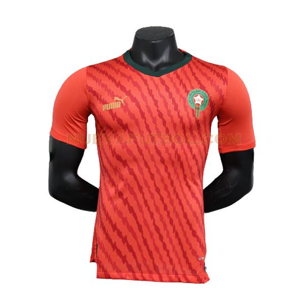 special edition camiseta marruecos player 2023 rojo hombre