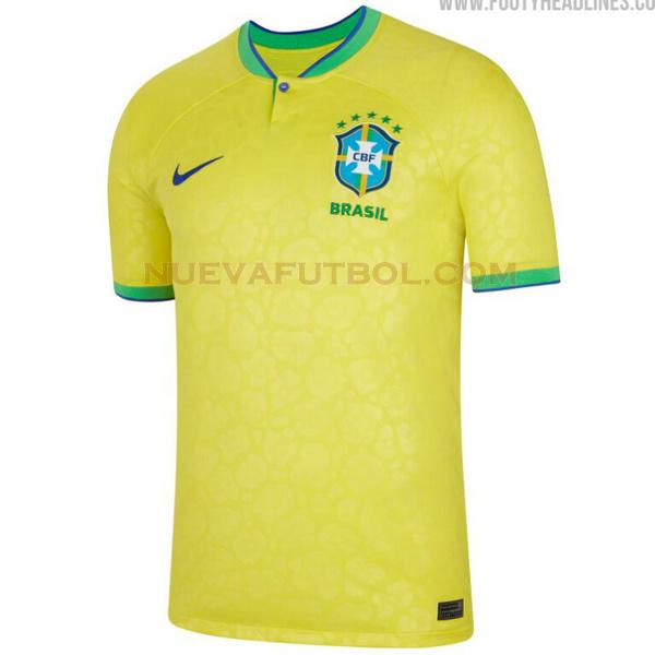 tailandia primera camiseta brasil 2022 2023 amarillo hombre