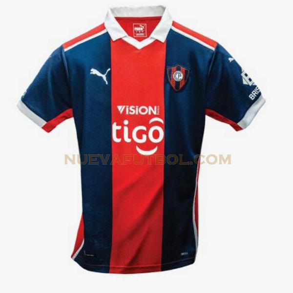 tailandia primera camiseta club cerro porteño 2021 rojo azul hombre