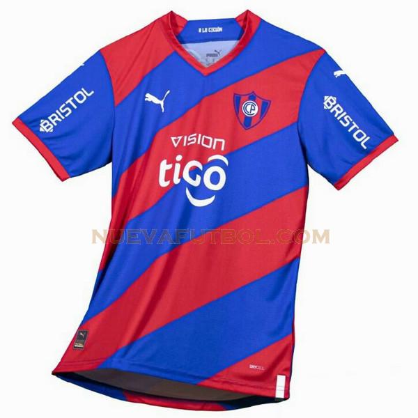 tailandia primera camiseta club cerro porteño 2023 azul rojo hombre