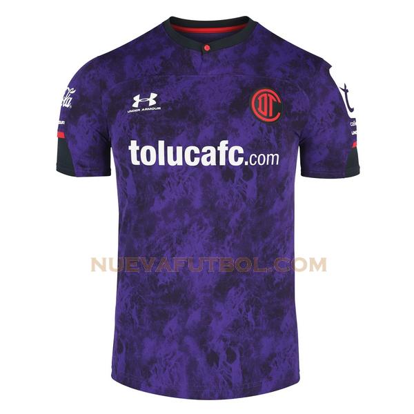 tailandia primera camiseta deportivo toluca 2021 2022 purple hombre