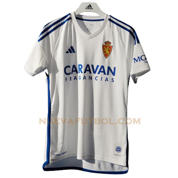 tailandia primera camiseta real zaragoza 2023 2024 blanco hombre