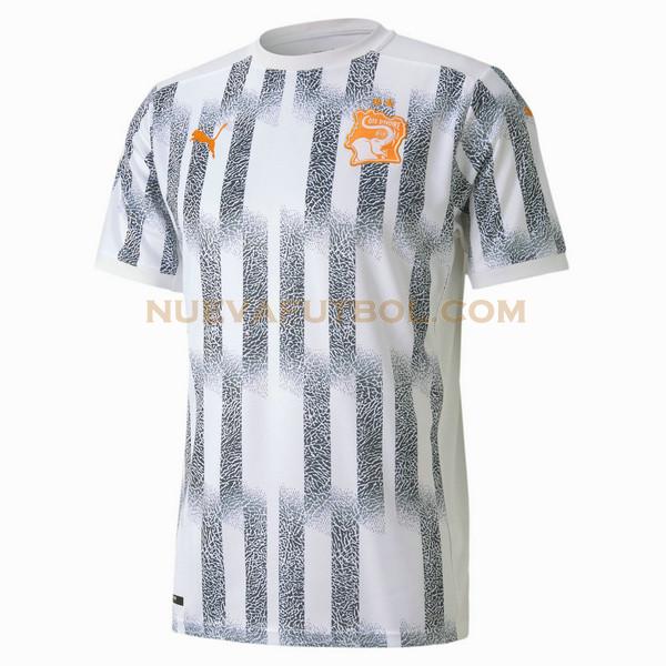 tailandia segunda camiseta costa de marfil 2021 blanco gris hombre