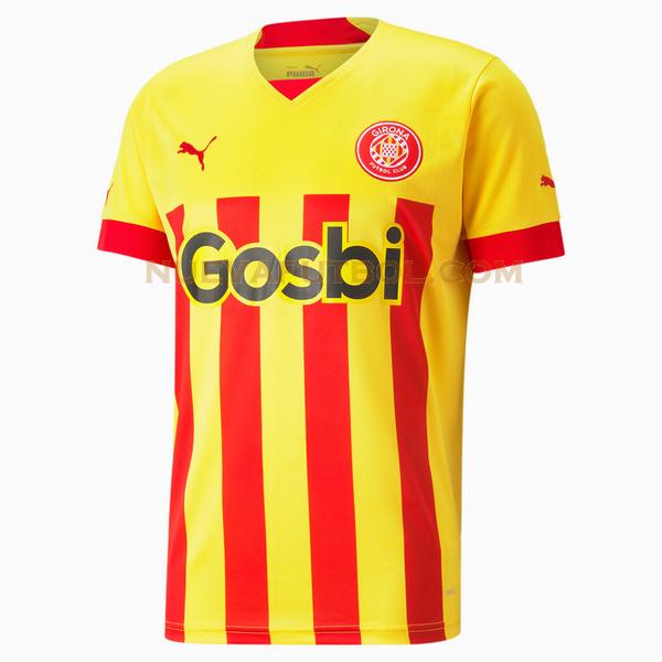 tailandia segunda camiseta girona 2022 2023 amarillo rojo hombre
