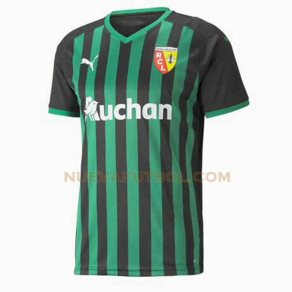 tailandia segunda camiseta rc lens 2021 2022 negro verde hombre