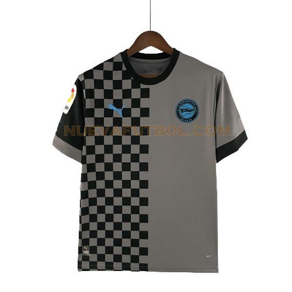 tailandia tercera camiseta deportivo alavés 2022 2023 gris hombre
