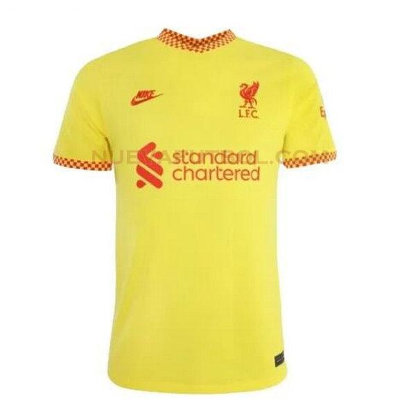 tailandia tercera camiseta liverpool 2021 2022 amarillo hombre