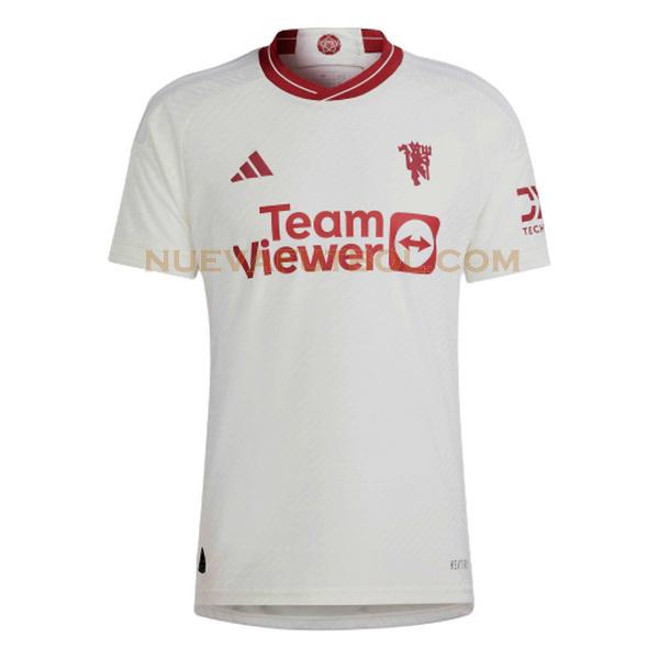 tailandia tercera camiseta manchester united 2023 2024 blanco hombre