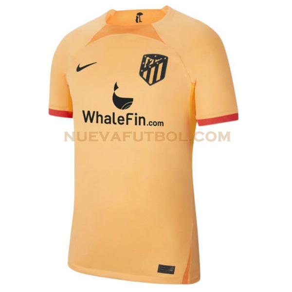 tercera camiseta atletico madrid tailandia 2022 2023 amarillo hombre