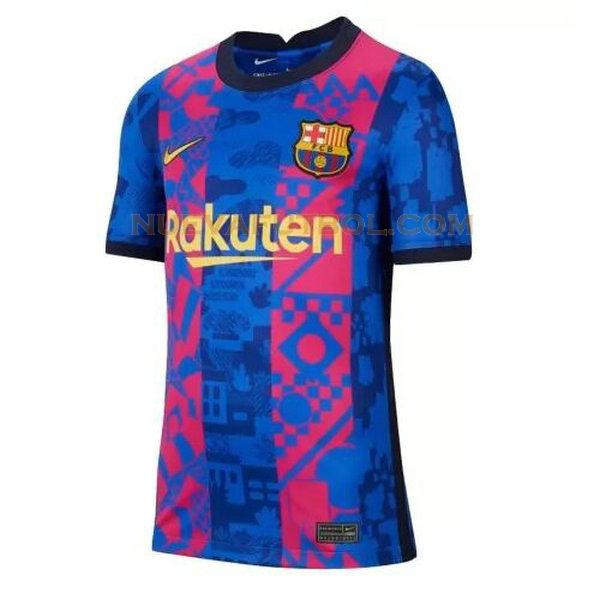 tercera camiseta barcelona 2021 2022 azul mujer