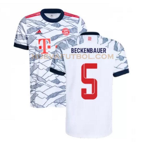 tercera camiseta beckenbauer 5 bayern de múnich 2021 2022 negro hombre