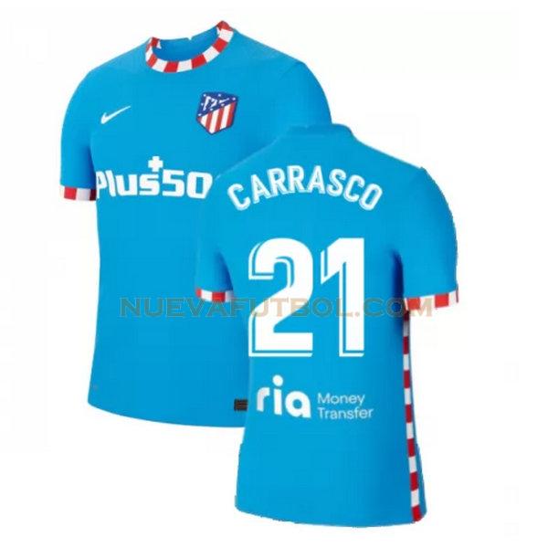 tercera camiseta carrasco 21 atletico madrid 2021 2022 azul hombre