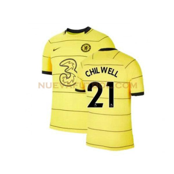 tercera camiseta chilwell 21 chelsea 2021 2022 amarillo hombre