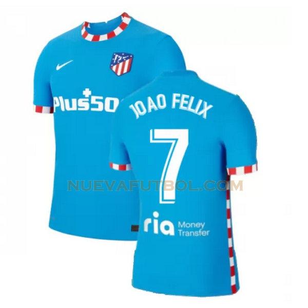 tercera camiseta joao felix 7 atletico madrid 2021 2022 azul hombre