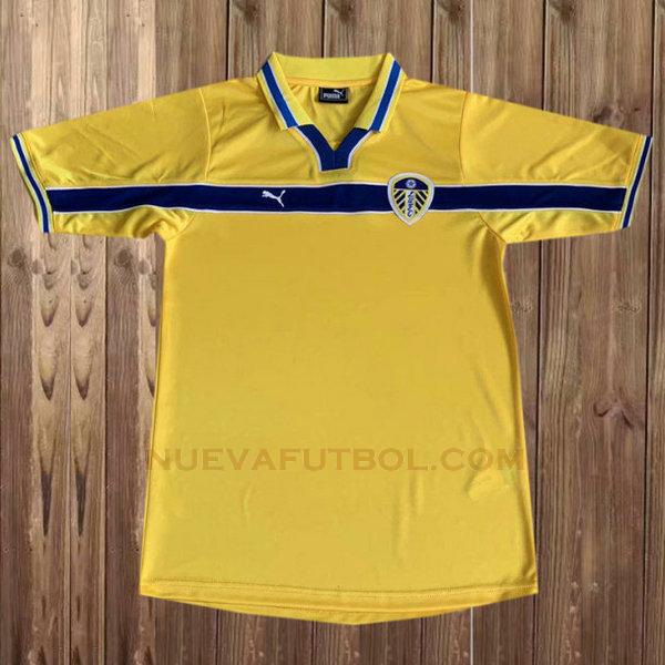 tercera camiseta leeds united 1999-2000 amarillo hombre